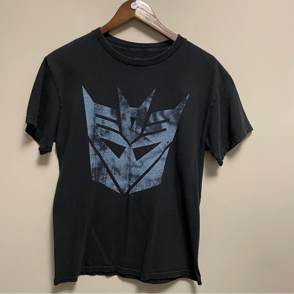 Transformers Retro 2014 Men’s Medium Black Decepticon Graphic Logo